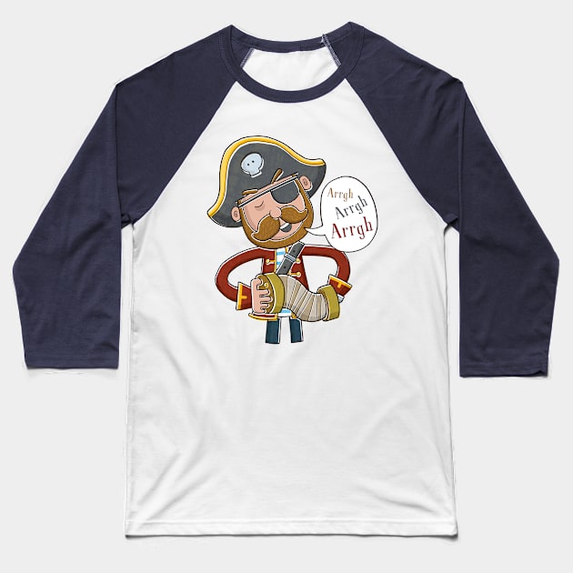 Sing like a Pirate, Arrgh! Baseball T-Shirt by vaughanduck